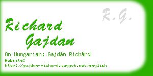richard gajdan business card