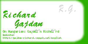 richard gajdan business card